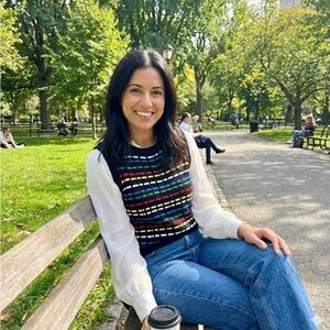 Endless Rose Black Knit vest with multicolor Accents